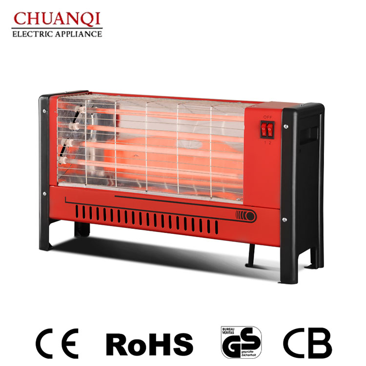 1600W 4 Tubuli Quartz Heater With Utilitarian Design