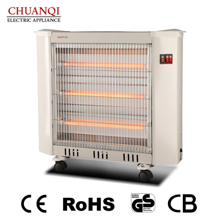 2000W 4 Tubuli Vicus Heater Cum Castoribus